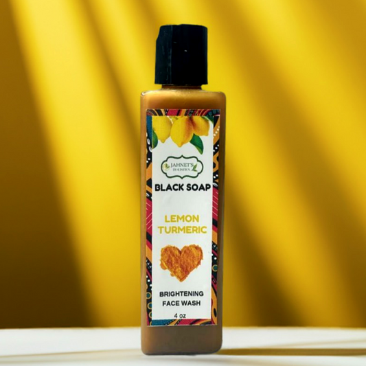 LEMON TURMERIC BLACK SOAP FACIAL WASH