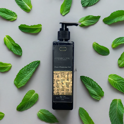 CHARCOAL PEPPERMINT FACE CLEANSING GEL